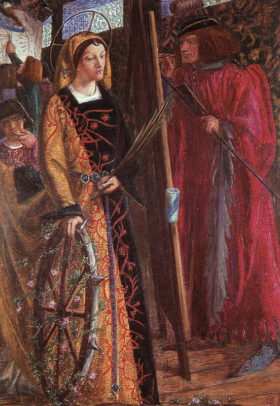 Dante Gabriel Rossetti Saint Catherine china oil painting image